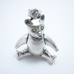 Movable Sterling Silver Teddy Bear Pendant Movable Sterling Silver Teddy Bear Pendant